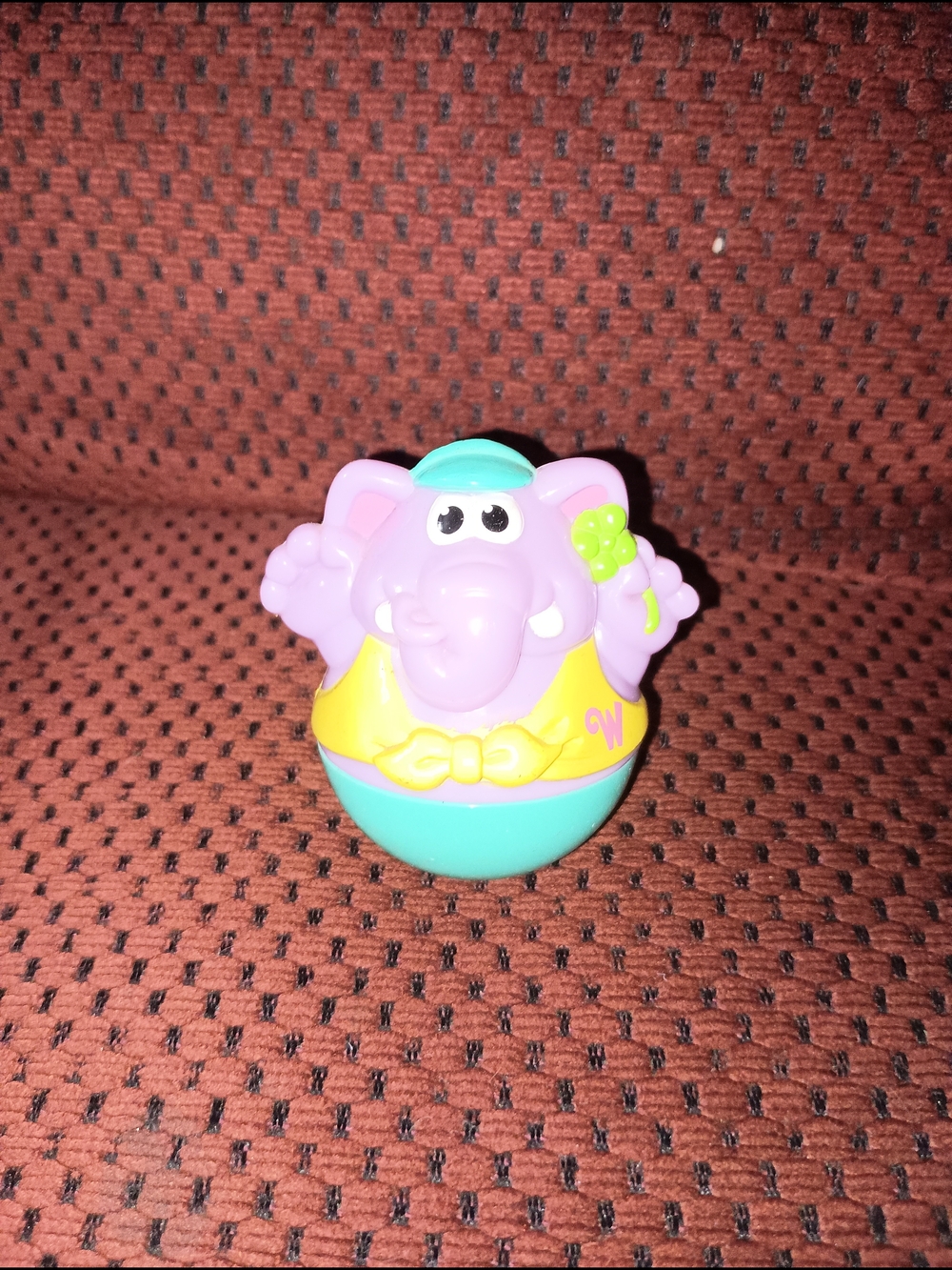 Purple Elephant Roly-Poly Weeble Toy for Kids - Colorful Interactive Fun